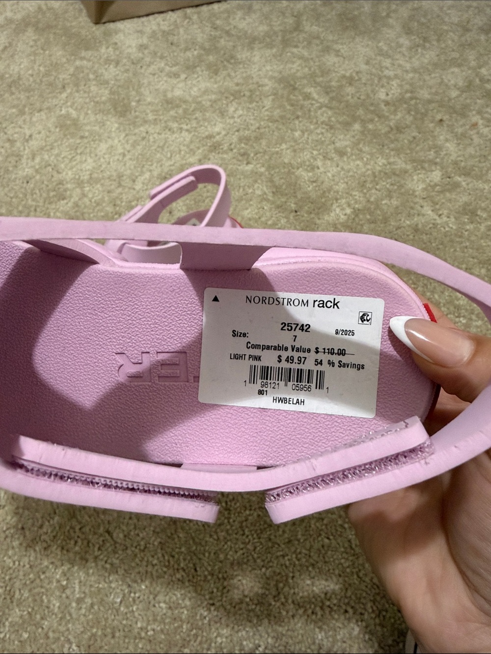 Hunter Women’s Pink Jelly Fisherman Sandals - Picture 4 of 4
